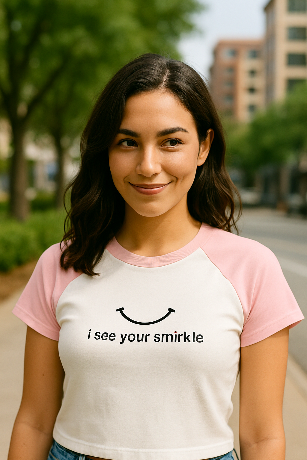 I See Your Smirkle™ Women’s micro rib t-shirt